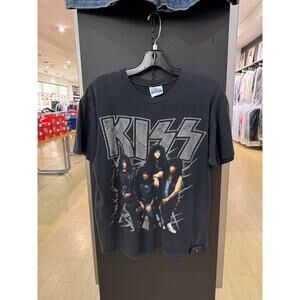 1990 Kiss Hot in the Shade Tour 90s Vintage Band Hanes Tee Shirt ACDC Guns Roses